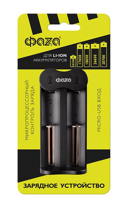 Устройство зарядное L-71USB 2х500мА Li-ion (16340/17650/18650/26650/20700 и др.) 4.2В DC USB-MicroUS