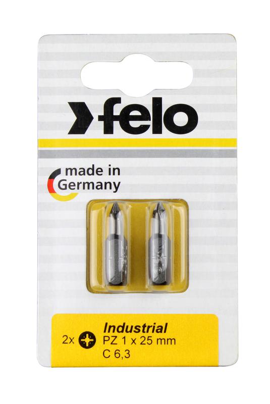 Бита крестовая Industrial PZ 3х25 (блист.2шт) FELO 02103036