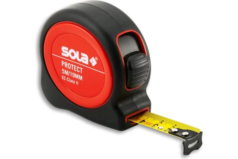 Рулетка Protect PE 5мх19мм II класс SOLA 50550501