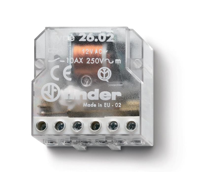 Реле шаговое электромеханич. 2NO 10А 4 состояния AgNi 24В AC монтаж в коробке IP20 FINDER 260880240000