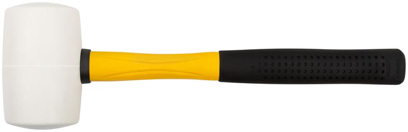 Киянка 70мм 680г фибергласовая ручка резинов. бел. FIT 45504