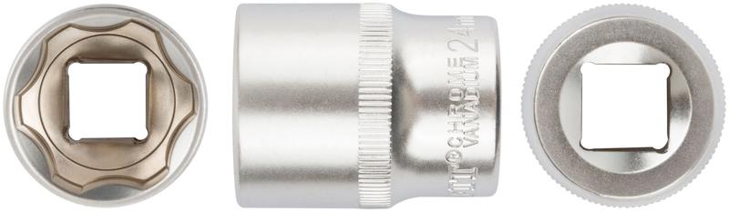 Головка шестигранная CrV 1/2дюйм 24мм FIT 62054