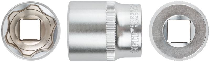 Головка шестигранная CrV 1/2дюйм 27мм FIT 62057