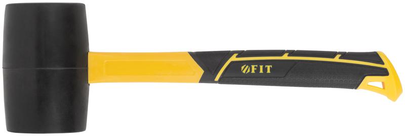 Киянка 80мм 900г фибергласовая ручка резинов. FIT 45515