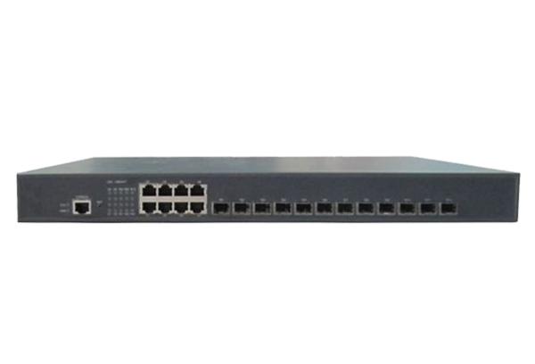 Коммутатор управляемый L3 12 портов 1/10G BaseX SFP+ 8 портов 1000BaseT 1 Консольный резервный БП опция NIKOMAX GL-SW-X201-12ST