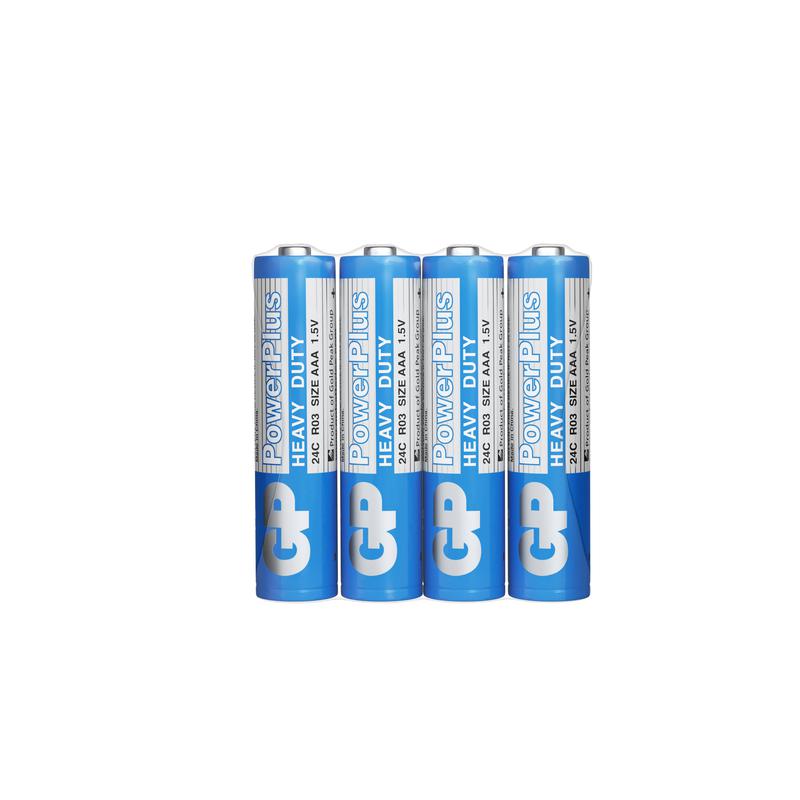 Элемент питания солевой AAA/R03 1.5В PowerPlus 24CEBRA-2S4 40/200/1000 (уп.4шт) GP 10877