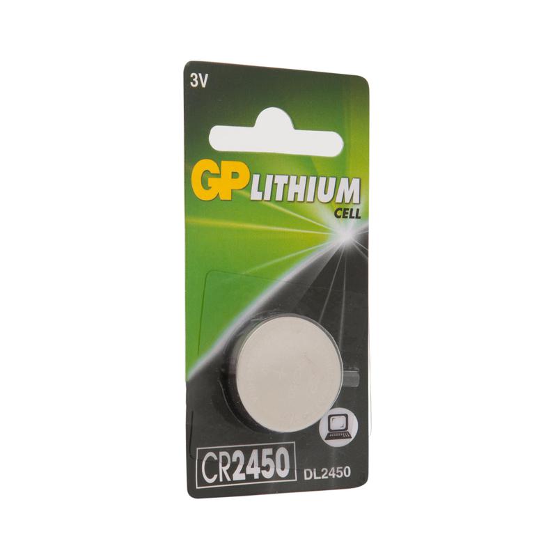 Элемент питания литиевый CR2450 CR2450-2C1 10/600 (блист.1шт) GP 10607