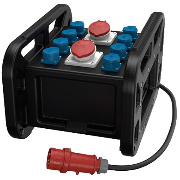 Комбинация розеток EverBOX GRIP 2СЕЕх16А5п400В 8хSCHUKO IP44 черн. MENNEKES 9502972SW