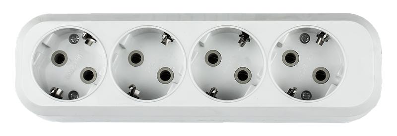 Колодка УЗ-4-GRAND 4-м с заземл. 5140 ASD / IN HOME 4690612000503