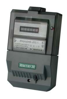 Счетчик Меркурий 202.5 1ф 5-60А класс точн. 1.0 1 тариф. импульс. вых. на панель мех. ОУ Инкотекс 00000034798