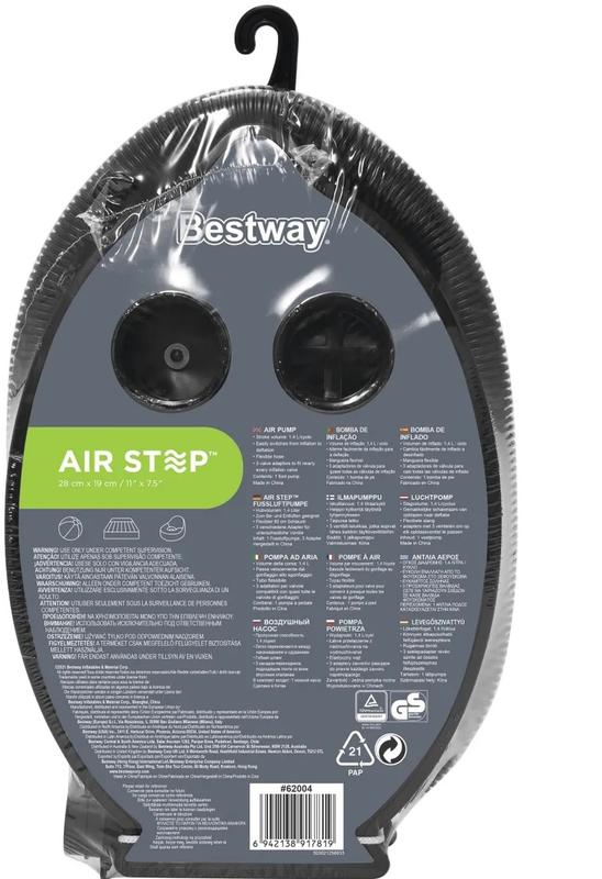 Насос ножной Air Step 28х19см (для INTEX 62004) Bestway 6941607343395