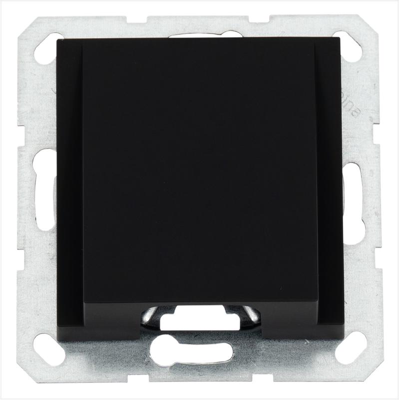 Вывод кабеля механизм черн. матов. soft touch Jasmart G8210PB