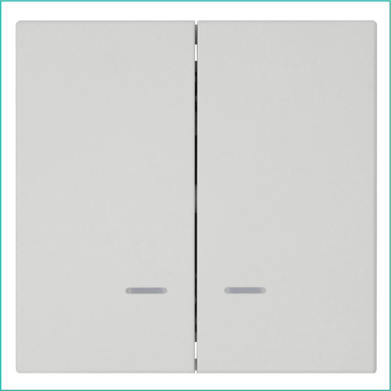 Выключатель 2-кл. СП FD 10А IP20 с подсветкой с накладкой механизм тауп матов. soft touch Jasmart FD3023NPTM