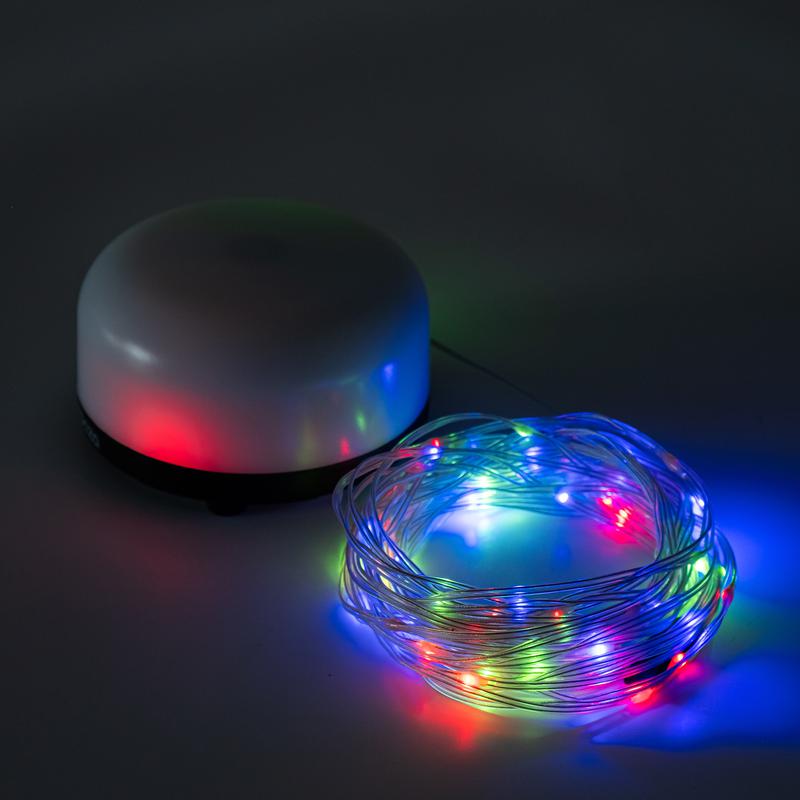 Фонарь аккумуляторный кемпинговый AccuF5-L5W/L36/G80 с гирляндой (10м 80LED RGB+тепл. бел.) 18650 Li-ion 1200мАч IP44 ФАZА 5044531