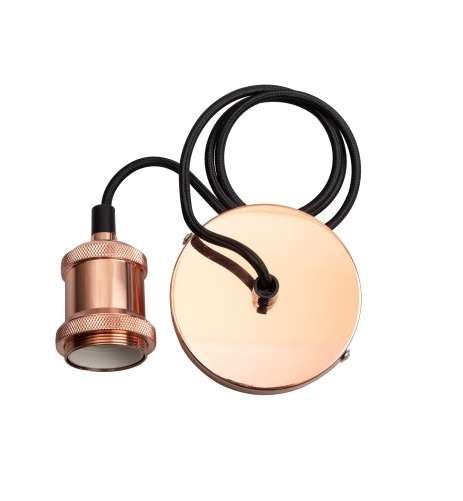 Патрон с проводом RETRO PLC 01 E27 230V/1M Rose gold Pro JazzWay 5015975