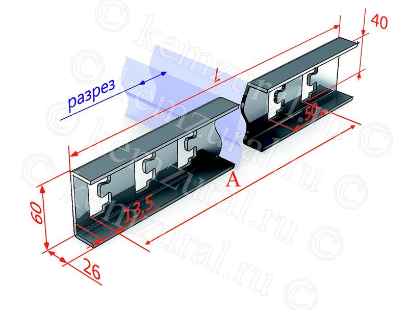 Стойка кабельная К1153 цУТ1.5 гор. оцинк. КЭМЗ 462 061206 19