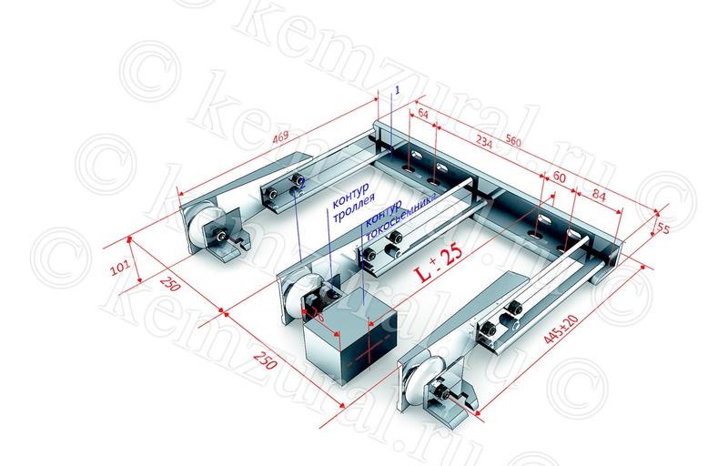 Кронштейн троллейный К41 У1 КЭМЗ 471 126305 42