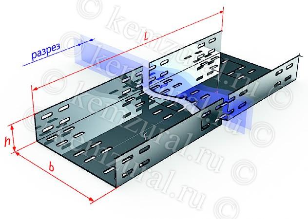 Лоток прямой перфорир. 200х50 L3000 1мм ЛМ200х50х3000(1.0мм)УТ1.5 соединители и метизы в комплекте КЭМЗ 101 200533 44