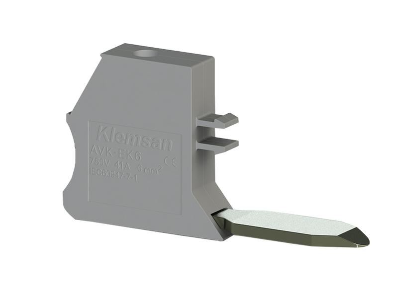 Клемма дополнительная AVK/EK6 6кв.мм к клеммникам AVK(95-240) сер. Klemsan 0.0.0.3.04370