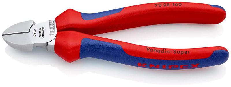 Бокорезы L-160мм твердость кромок 62 HRC хром. Knipex KN-7005160SB