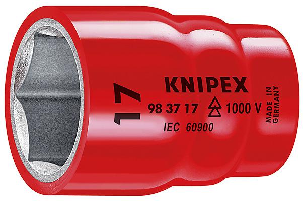 Головка торцевая VDE 1000В DR 3/8дюйм шестигранная 14мм диэлектрическая Knipex KN-983714