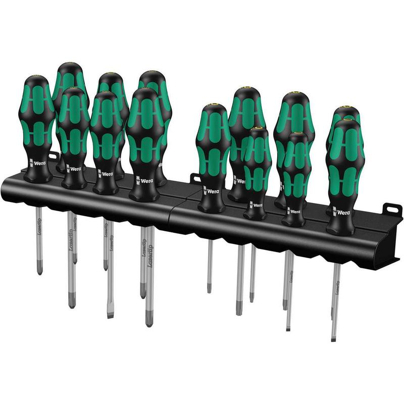 Набор отверток с двумя подставками Kraftform Big Pack 300 14 предметов (PH 1/2/3; PZ 1/2/3; TX 10/15/20/25/30; SL 3.5/4/6.5) Wera WE-105630