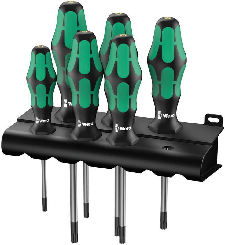 Набор отверток 367/6 TORX Kraftform Plus 6 предметов (TX 10х80/15х80/20х100/25х100/30х115/40х130) Wera WE-028062