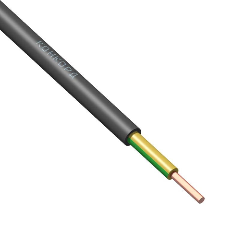 Кабель ВВГнг(А)-LS 1х2.5 ОК Ж/З 0.66кВ (м) Конкорд 7742
