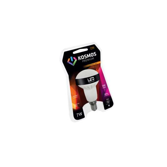 Лампа светодиодная KOSMOS premium 7Вт REFLECTOR 50мм E14 230В 3000К Космос KLED7wR50230vE1427