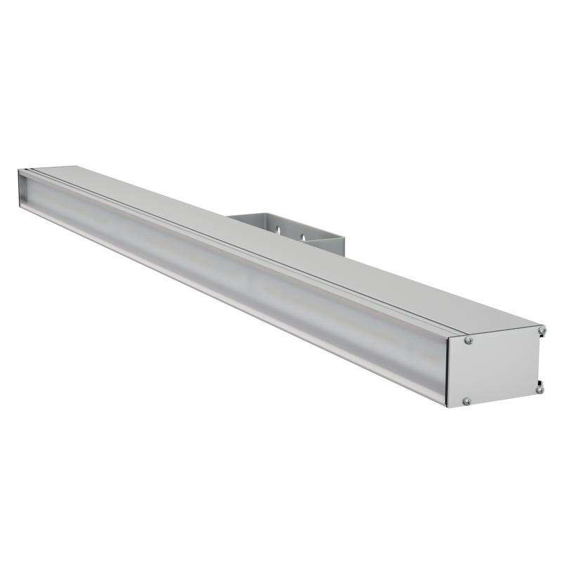 Светильник светодиодный LAD LED LINE-1000-O-40S 40Вт 5000К IP66 230В линейный рассеив. опал корпус серебр. ЛАДзавод LADLEDL1000O40S