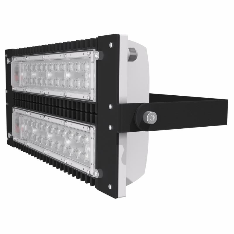 Светильник светодиодный LAD LED R500-2-W-6-110L IP67 15190лм 5000К 110Вт 100-305В крепление на лире бел. ЛАДзавод LADLED2W6110L
