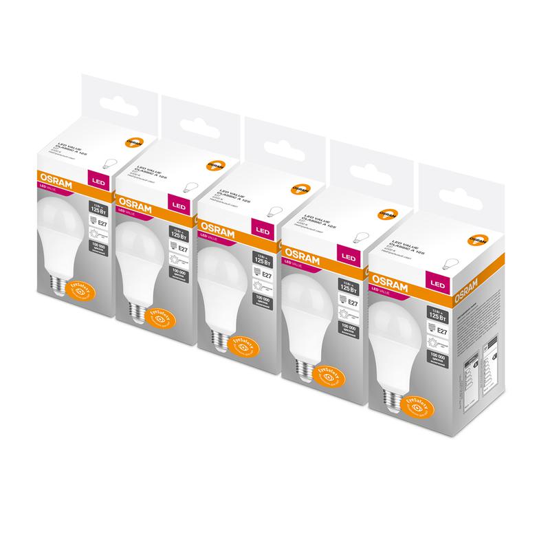 Лампа светодиодная Value CLA125 13W/840 13Вт E27 230В FR (уп.5шт) OSRAM 4058075569065