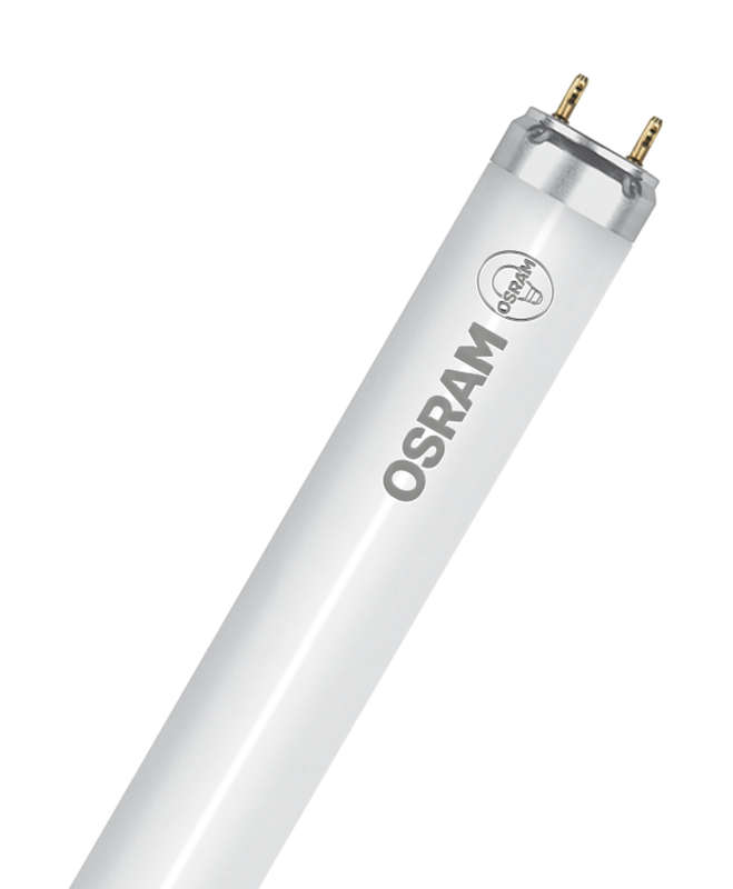 Лампа светодиодная SUBSTITUBE Basic T8 18W/865 18Вт T8 линейная 6500К хол. бел. G13 1600лм 220-240В 1200мм AC стекл. (замена 36Вт) OSRAM 4058075151550