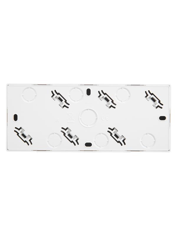 Розетка 3-мест. с заземл. LETO закрытый корпус ПБТ бел. LEZARD 752-0200-127BUP