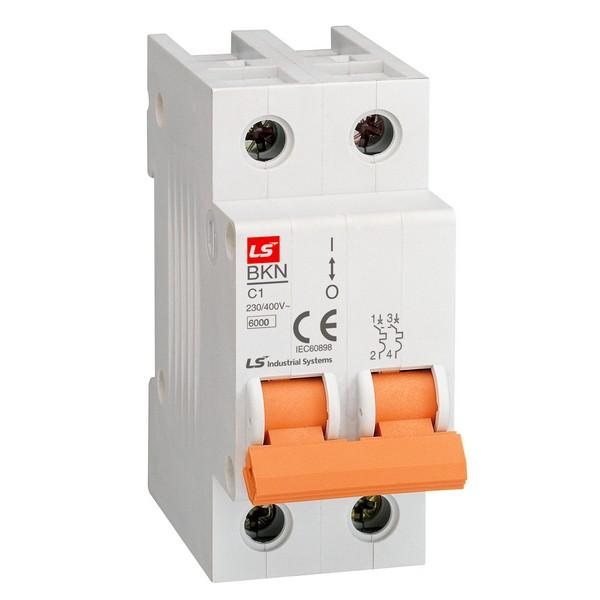 Выключатель автоматический модульный 2п C 4А 6кА BKN LS Electric 061205338B