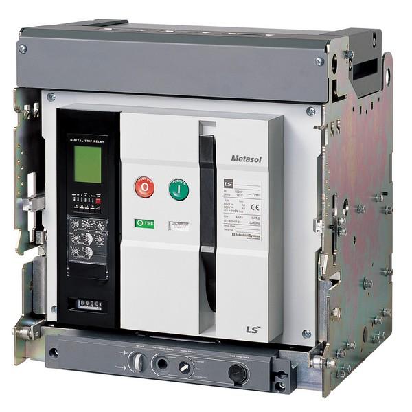 Выключатель автоматический воздушный 3п 3200А 65кА Metasol AS-32E3-32V M2D2D2BX AC6 U0 фиксирован. LS Electric 286904688B