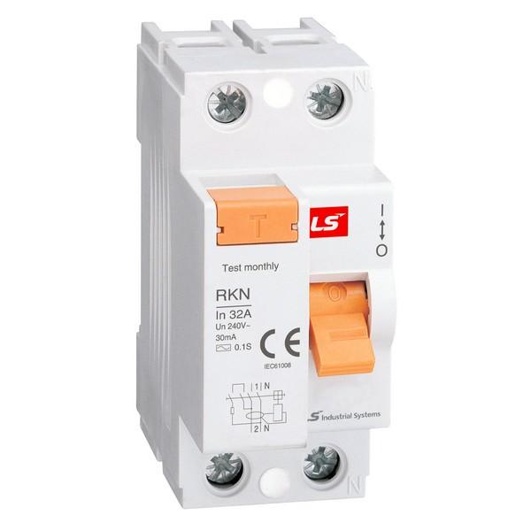 Устройство защитного отключения 1P+N 25А 30мА RKN-b 63AF A-TYPE NEW ROGY LS Electric 06220749R0