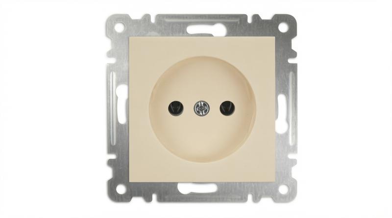 Розетка 1-м СП Karea 10А IP20 без заземл. керамика механизм крем. Makel 57010002