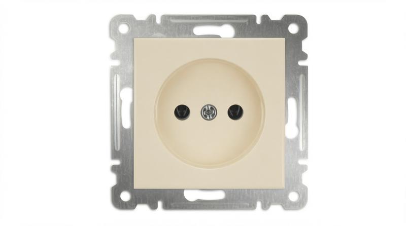 Розетка 1-м СП Karea 10А IP20 без заземл. механизм крем. Makel 57010022