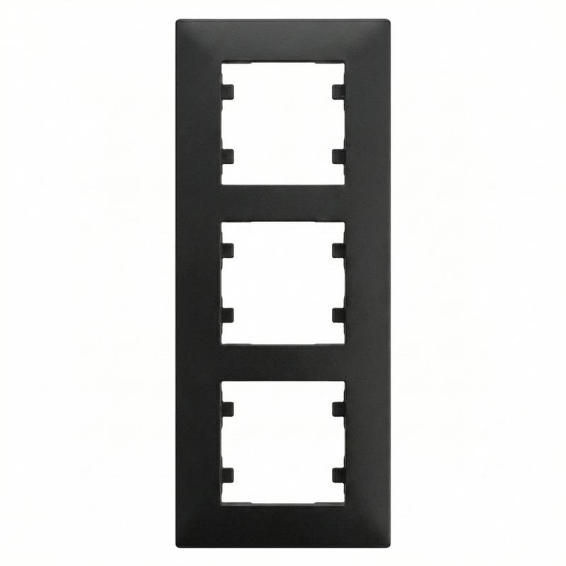 Рамка 3-м вертикальная Karea RIZZ черн. Makel 88054708
