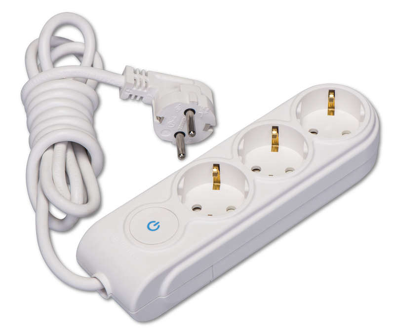 Удлинитель 3х10м с заземл. 16А IP20 с выкл. защ. шторки Makel N3310083