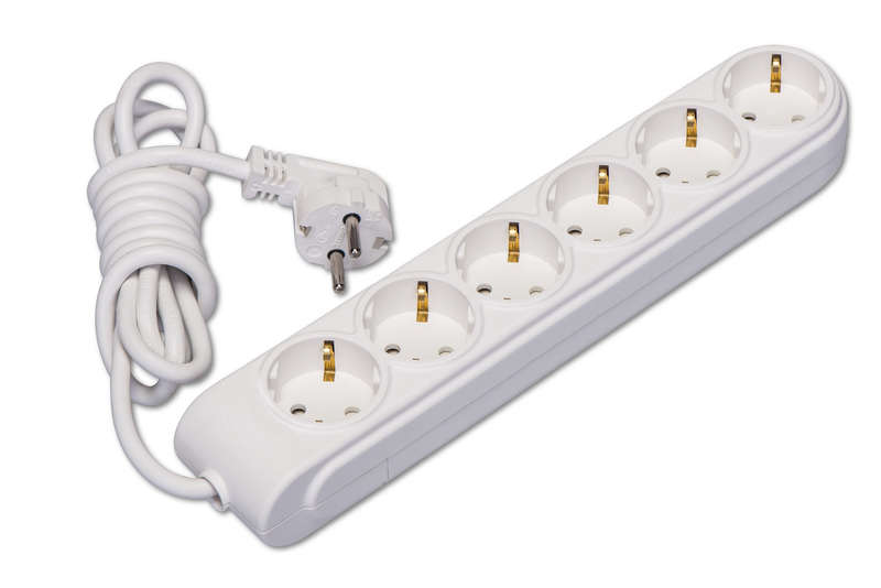 Удлинитель 6х2м с заземл. 16А IP20 защ. шторки Makel N6210033