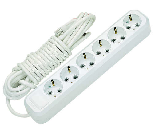 Удлинитель 6х5м с заземл. 16А IP20 Makel MGP184
