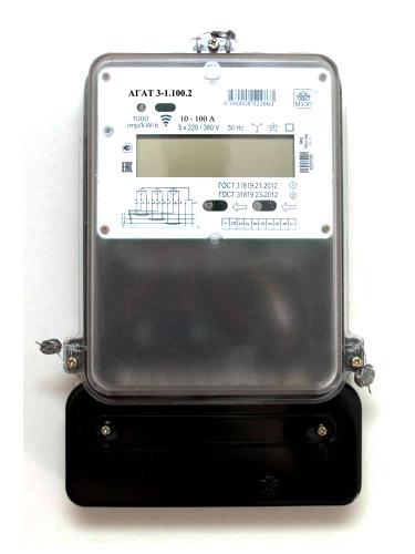 Счетчик АГАТ 3-1.100.2 3ф многотариф. МЗЭП 4680008522900