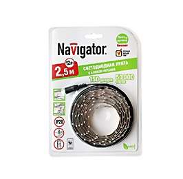 Лента светодиодная 71 432 NLSD-3528WW150-12 IP20 12B 4.8Вт/м (дл.2.5м) BP Navigator 18157