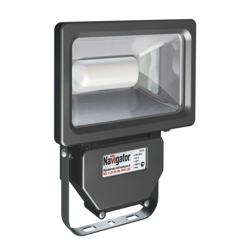 Прожектор 94 630 NFL-P-30-4K-BL-IP65-LED LED 30Вт IP65 4000К (аналог ИО 100Вт) Navigator 18678