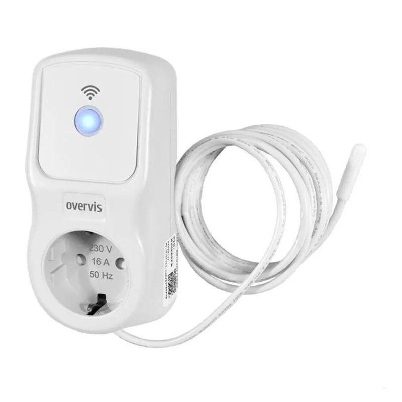 Реле напряжения ЕМ-126Т-2 Wi-Fi 16А 220В 18м многофункц. с датчиком температуры в розетку НовАтек-Электро 3425680126-2