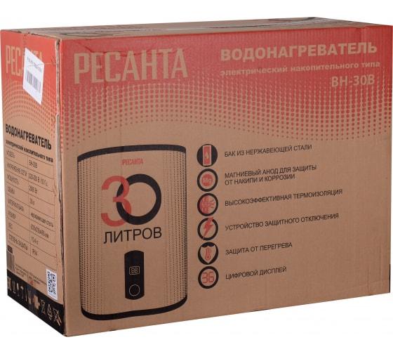 Водонагреватель накопительный ВН-30В Ресанта 74/5/1