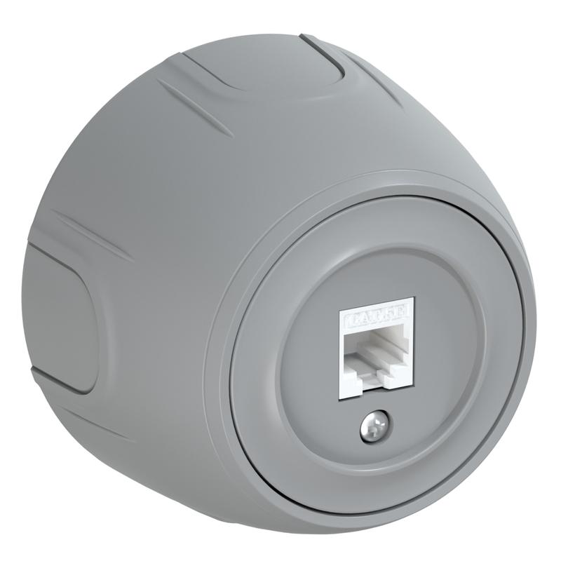 Розетка компьютерная 1-м RJ45 кат.5E Rotondo сер. OneKeyElectro 7700889