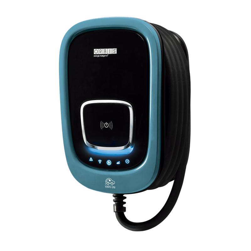 Станция зарядная для электромобилей VIARIS UNI 22кВт; 5м кабель T2; WiFi+Ethernet ORBIS OB94U720HA2